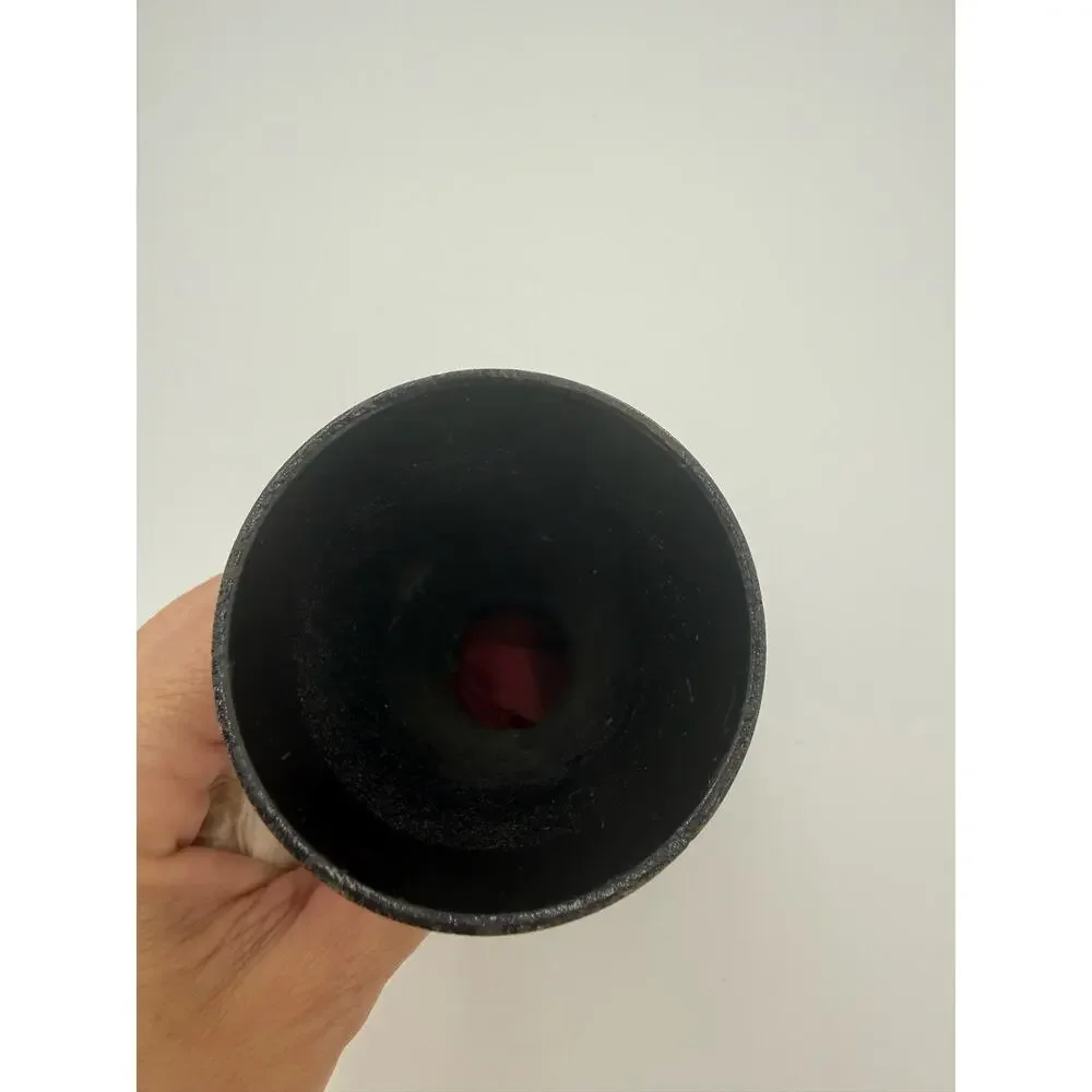 Vintage Indian Etched Bidri Vase